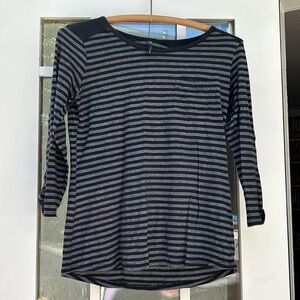 Kuhl women’s top black and white stripe size S